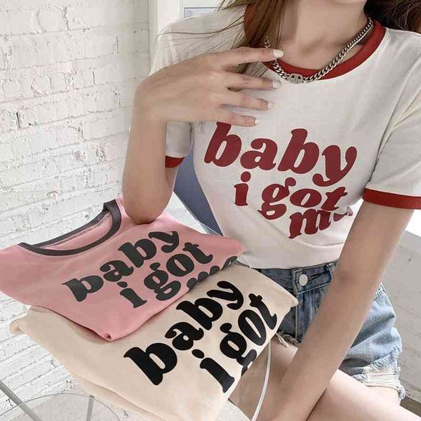 3colors summer letter print slim short sleeve t-shirts womens tee shirt femme women cropped (n0076) 210508, White
3colors summer letter print slim short sleeve t-shirts womens tee shirt femme women cropped (n0076) 210508, White