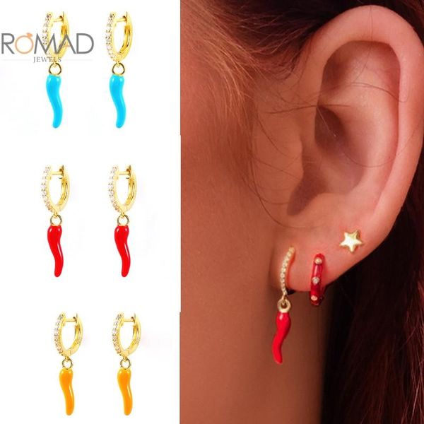 hoop & huggie romad enamel chili pendants earrings huggie 925 sterling silver hoops for women charms 2021 jewelry pendientes mujer, Golden;silver
hoop & huggie romad enamel chili pendants earrings huggie 925 sterling silver hoops for women charms 2021 jewelry pendientes mujer, Golden;silver