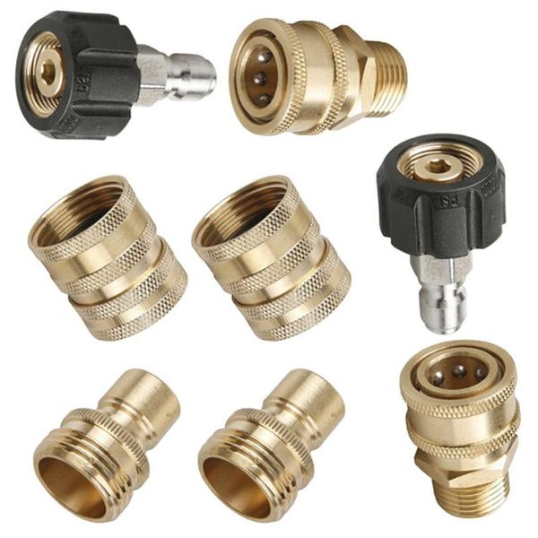 8pcs mingle pressure washer adapter set quick disconnect kit m22 swivel 1/2-3/4 durable and practical couplers watering equipments
8pcs mingle pressure washer adapter set quick disconnect kit m22 swivel 1/2-3/4 durable and practical couplers watering equipments