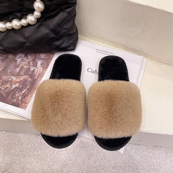 slippers dihope winter fluffy women flat non-slip faux fur slides furry sandals ladies shoes woman home slipper, Black
slippers dihope winter fluffy women flat non-slip faux fur slides furry sandals ladies shoes woman home slipper, Black