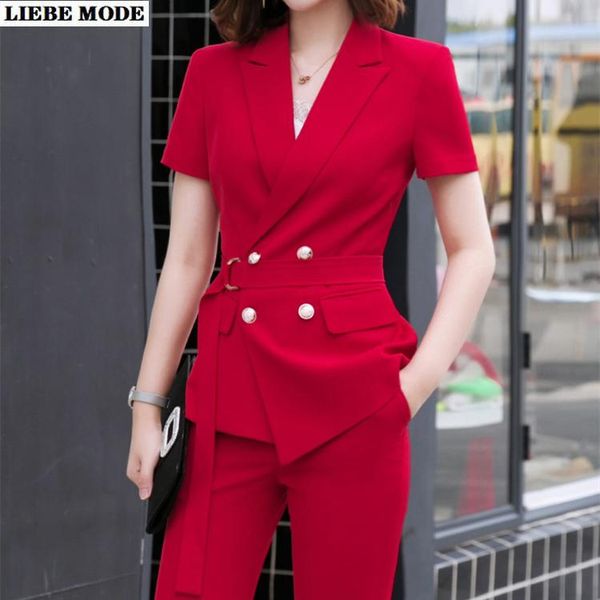 women's two piece pants summer pant suit clothes for ladies ol fashion pieces women short sleeve double breasted blazer and trousers su, White
women's two piece pants summer pant suit clothes for ladies ol fashion pieces women short sleeve double breasted blazer and trousers su, White