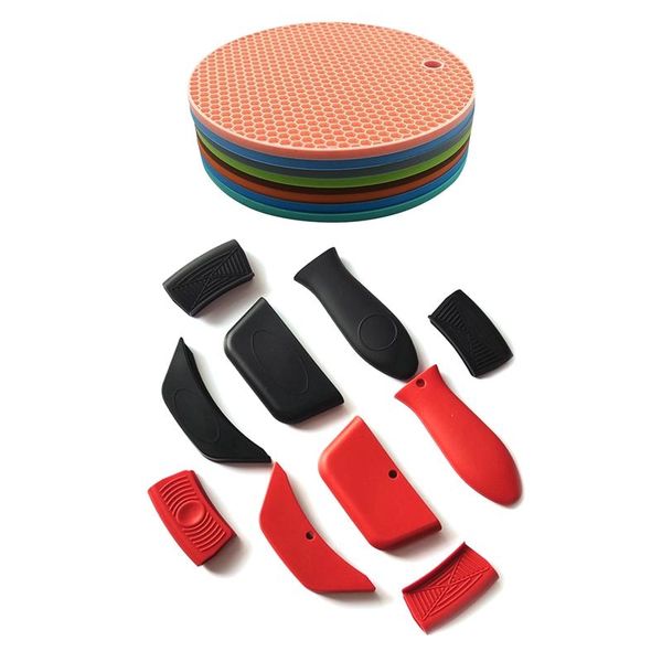 non-slip silicone handle holder potholder cast iron skillets sleeve grip cover with pot mat mats & pads
non-slip silicone handle holder potholder cast iron skillets sleeve grip cover with pot mat mats & pads