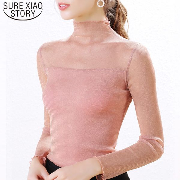 turtleneck mesh shirt tunique femme womens and blouses blusas mujer de moda chemisier nouvelle collection 5905 50 210510, White
turtleneck mesh shirt tunique femme womens and blouses blusas mujer de moda chemisier nouvelle collection 5905 50 210510, White