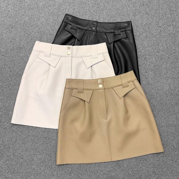 skirts chic 2021 spring women's sheepskin genuine leather a-line mini c402, Black
skirts chic 2021 spring women's sheepskin genuine leather a-line mini c402, Black