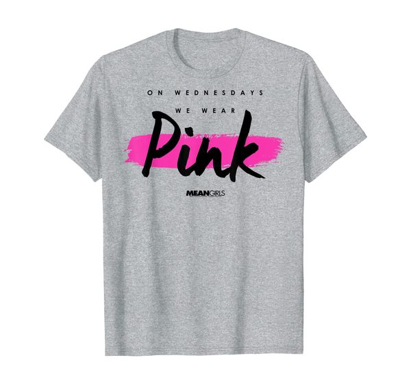 mean girls on wednesdays we wear pink graphic t-shirt, White;black
mean girls on wednesdays we wear pink graphic t-shirt, White;black