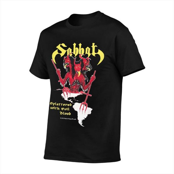men's t-shirts sabbat splattered w evil blood anime men t shirt oversized t-shirt vintage clothes, White;black 
men's t-shirts sabbat splattered w evil blood anime men t shirt oversized t-shirt vintage clothes, White;black