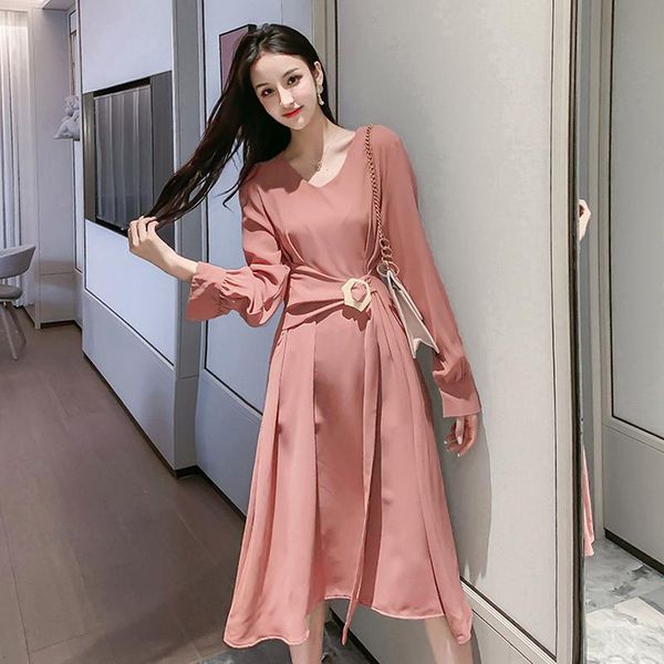 casual dresses fashion women arrival solid long dress temperament outdoor party vintage elegant simple a-line, Black;gray
casual dresses fashion women arrival solid long dress temperament outdoor party vintage elegant simple a-line, Black;gray