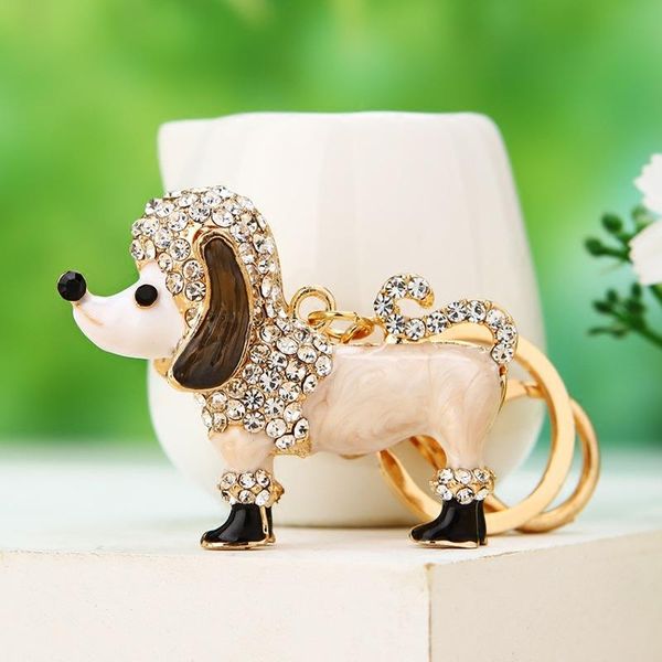 keychains enamel painted crystal dachshund poodle keychain lovely animal key ring fashion rhinestone dog holder novelty women bag gift, Silver
keychains enamel painted crystal dachshund poodle keychain lovely animal key ring fashion rhinestone dog holder novelty women bag gift, Silver