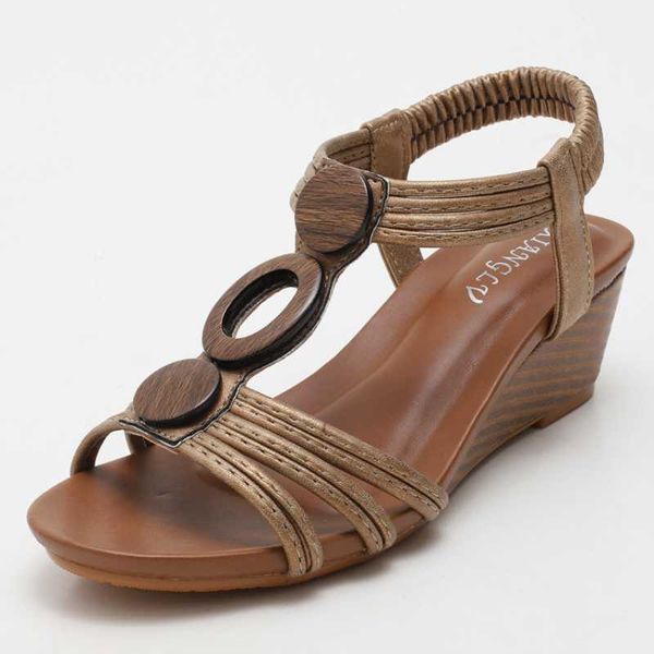 summer women's sandals casual soft sole slope heel retro roman shoes fashionable versatile waterproof antiskid comfort 210611, Black
summer women's sandals casual soft sole slope heel retro roman shoes fashionable versatile waterproof antiskid comfort 210611, Black