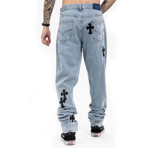 brand crosin ch crow chomehearts gd gallery correct leather cross label silver button tide brand straight wash, Blue
brand crosin ch crow chomehearts gd gallery correct leather cross label silver button tide brand straight wash, Blue