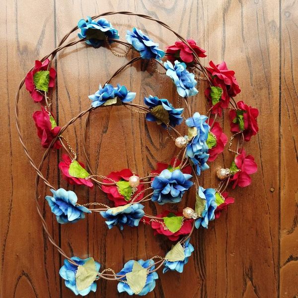 designer decor brand wreath blue flower with pearl golden chain decoration headwear floral hoop of ornaments handcraft tiara decorative flow
designer decor brand wreath blue flower with pearl golden chain decoration headwear floral hoop of ornaments handcraft tiara decorative flow