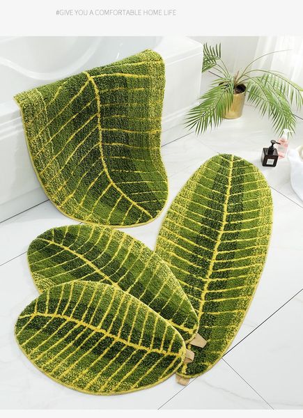 green leaf rug doormat living room foot pad bath mat door bedside carpet bathroom absorbent non-slip carpets
green leaf rug doormat living room foot pad bath mat door bedside carpet bathroom absorbent non-slip carpets