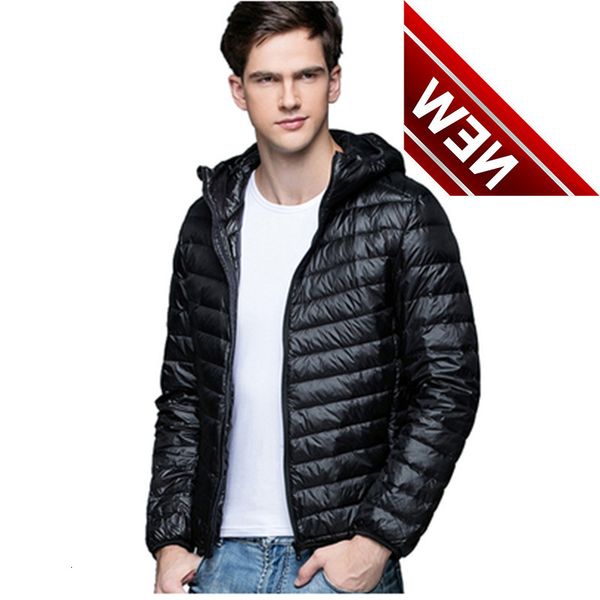 man winter autumn white duck down jackets men hooded ultra light warm outwear coat parkas outdoors, Black
man winter autumn white duck down jackets men hooded ultra light warm outwear coat parkas outdoors, Black