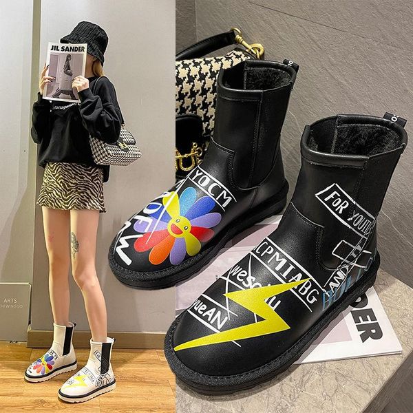 boots waterproof non-slip printed snow for women 2021 autumn and winter thickened mid-calf thick bottom fur ankle, Black
boots waterproof non-slip printed snow for women 2021 autumn and winter thickened mid-calf thick bottom fur ankle, Black