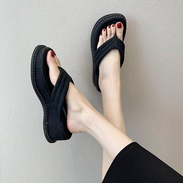 slippers female shoes soft slides med fashion rubber flip flops platform 2021 comfort flat luxury hawaiian summer pu rome casual, Black
slippers female shoes soft slides med fashion rubber flip flops platform 2021 comfort flat luxury hawaiian summer pu rome casual, Black