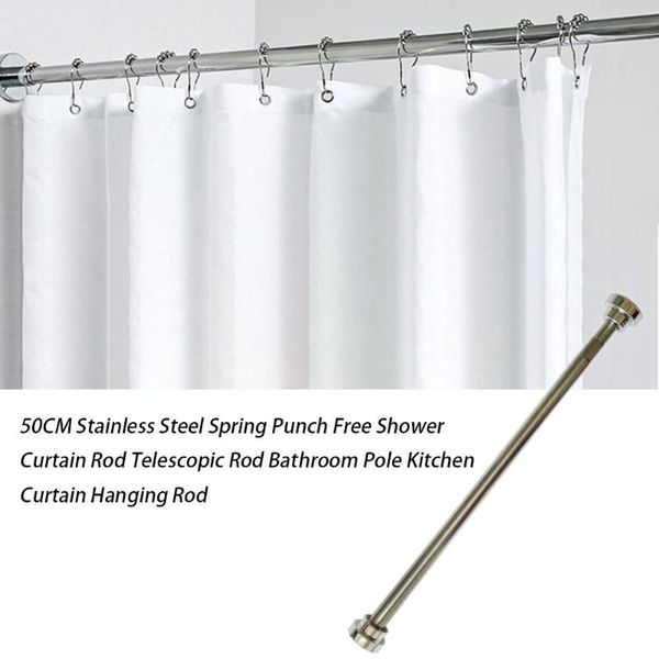stainless steel spring punch shower curtain rod bathroom pole kitchen hanging curtains
stainless steel spring punch shower curtain rod bathroom pole kitchen hanging curtains
