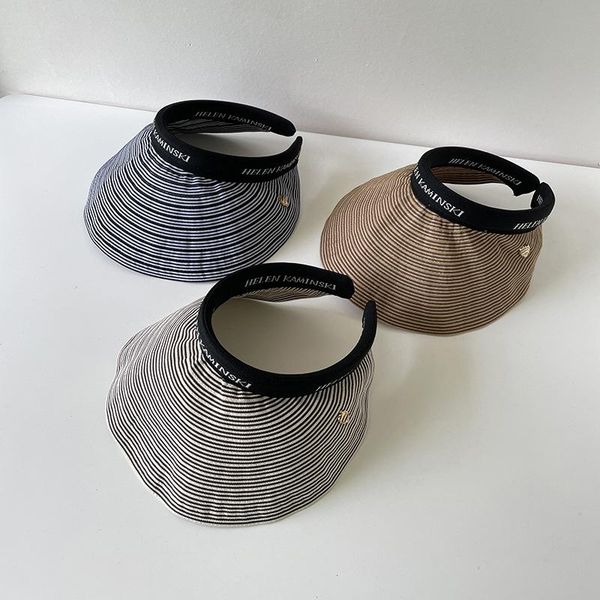 wide brim hats fashion korean stripe sun visor straw outdoor beach hat empty anti-uv travel caps for women cape, Blue;gray
wide brim hats fashion korean stripe sun visor straw outdoor beach hat empty anti-uv travel caps for women cape, Blue;gray