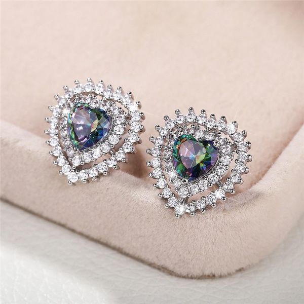 stud caoshi delicate luxury heart earrings for women trendy female gorgeous accessories party brilliant zirconia jewelry gift, Golden;silver
stud caoshi delicate luxury heart earrings for women trendy female gorgeous accessories party brilliant zirconia jewelry gift, Golden;silver