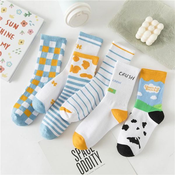 pairs autumn winter ice cream color kawaii preppy style in tube socks girls square cotton milk stripe cute sports women & hosiery, Black;white
pairs autumn winter ice cream color kawaii preppy style in tube socks girls square cotton milk stripe cute sports women & hosiery, Black;white