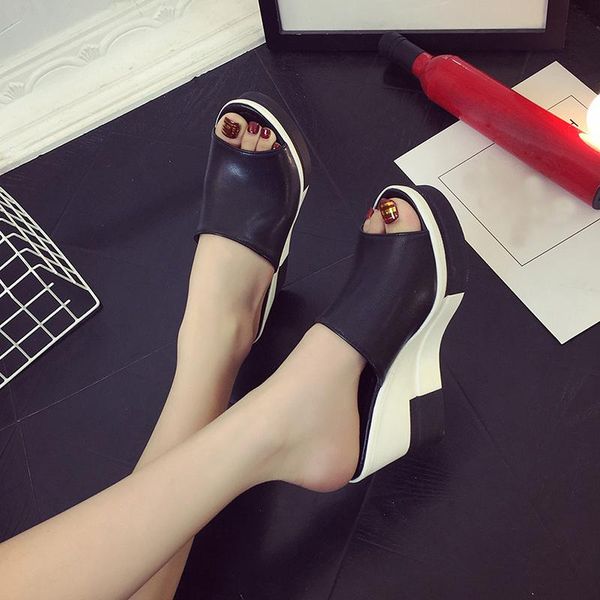 dress shoes 2021 summer women's sandals peep-toe woman high-heeled platfroms casual wedges for women high heels, Black
dress shoes 2021 summer women's sandals peep-toe woman high-heeled platfroms casual wedges for women high heels, Black
