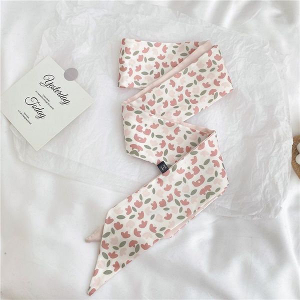 scarves silk scarf women's spring products versatile fashion hair ribbon bag with temperament pink flower, Blue;gray
scarves silk scarf women's spring products versatile fashion hair ribbon bag with temperament pink flower, Blue;gray