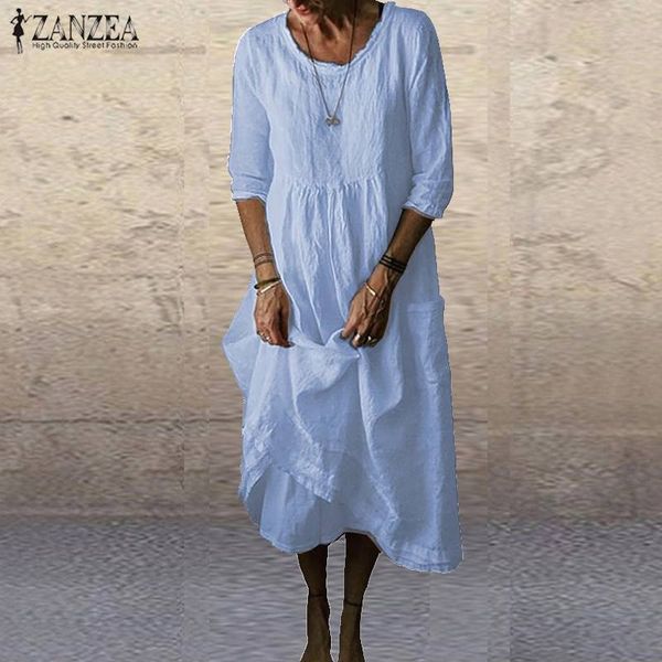 summer cotton linen dress zanzea women 3/4 sleeve solid autumn sundress elegant o neck loose work vestido robe femme dresses 5xl, Black;gray
summer cotton linen dress zanzea women 3/4 sleeve solid autumn sundress elegant o neck loose work vestido robe femme dresses 5xl, Black;gray