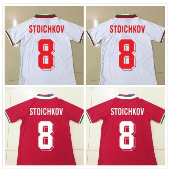 1994 bulgaria retro world cup national team soccer jersey home away red white 94 vintage football shirt #8 stoichkov #3 ivanov #22 andonov, Black;yellow
1994 bulgaria retro world cup national team soccer jersey home away red white 94 vintage football shirt #8 stoichkov #3 ivanov #22 andonov, Black;yellow