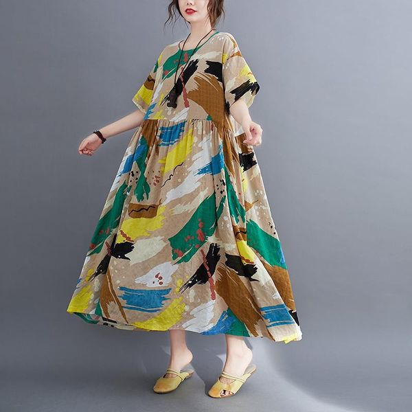 plus size dresses 2021 arrival thin soft cotton linen loose summer dress print floral vintage chic women travel casual, Black
plus size dresses 2021 arrival thin soft cotton linen loose summer dress print floral vintage chic women travel casual, Black