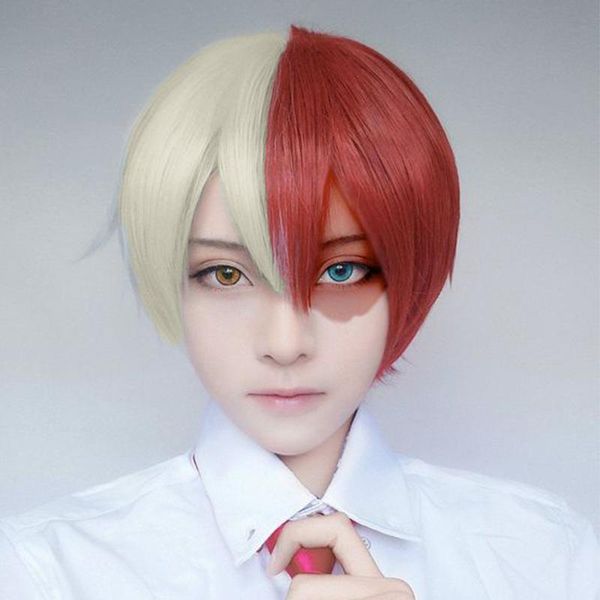 synthetic wigs lupu halloween christmas short straight boy wig blonde and red hair with bangs so todoroki my hero academy, Black
synthetic wigs lupu halloween christmas short straight boy wig blonde and red hair with bangs so todoroki my hero academy, Black