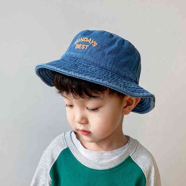 panama kids caps spring fashion cowboy embroidered flat hat for boys girls sunshade child bucket hats 2-5 y, Blue;gray
panama kids caps spring fashion cowboy embroidered flat hat for boys girls sunshade child bucket hats 2-5 y, Blue;gray