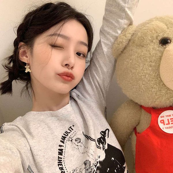 yuanqi bear series 2021 new fashion temperament atmosphere women's advanced sense light luxury earrings, Black
yuanqi bear series 2021 new fashion temperament atmosphere women's advanced sense light luxury earrings, Black