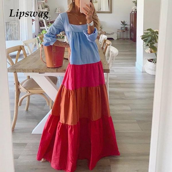 women boho patchwork long dress elegant lady multicolor pleated party femme vintage sleeve a-line maxi vestidos casual dresses, Black;gray
women boho patchwork long dress elegant lady multicolor pleated party femme vintage sleeve a-line maxi vestidos casual dresses, Black;gray