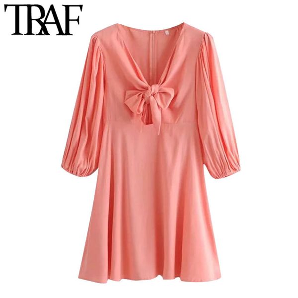 traf women chic fashion with bow tied pleated mini dress vintage puff sleeve back zipper female dresses vestidos mujer 210415, Black;gray
traf women chic fashion with bow tied pleated mini dress vintage puff sleeve back zipper female dresses vestidos mujer 210415, Black;gray