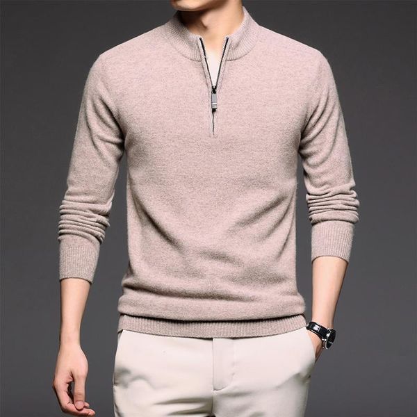 men's sweaters wool pullover men sweater fashion half collar warm knitted pullovers causal zipper mens clothing, White;black
men's sweaters wool pullover men sweater fashion half collar warm knitted pullovers causal zipper mens clothing, White;black