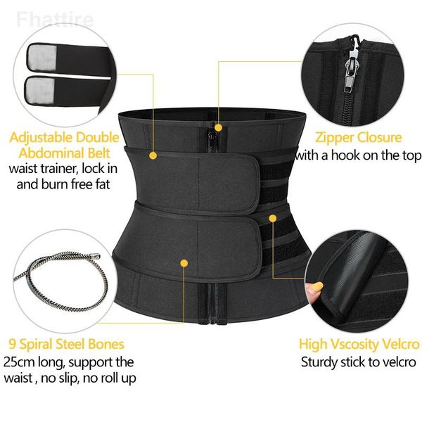 women's shapers xs-6xl steel boned waist trainer corset sweat faja cincher sport girdle slimming shaper abdominal trimmer belt straps, Black;white
women's shapers xs-6xl steel boned waist trainer corset sweat faja cincher sport girdle slimming shaper abdominal trimmer belt straps, Black;white