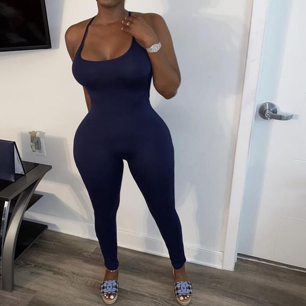 long jumpsuit for women 2021 summer round neck sleeveless jumpsuits backless sportswear slim solid color bodycon jumpsuits, Black;white
long jumpsuit for women 2021 summer round neck sleeveless jumpsuits backless sportswear slim solid color bodycon jumpsuits, Black;white