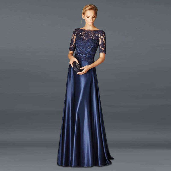 prom luxury boutique occasion dresses evening medium sleeve lace satin style long banquet host award female, Black
prom luxury boutique occasion dresses evening medium sleeve lace satin style long banquet host award female, Black