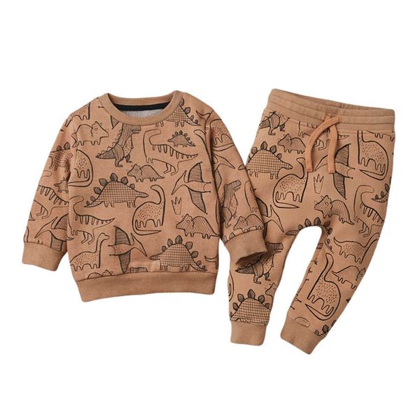 jumping meters dinosaur autumn winter boys girls clothing set + bottom cotton children's suit 210529, White
jumping meters dinosaur autumn winter boys girls clothing set + bottom cotton children's suit 210529, White