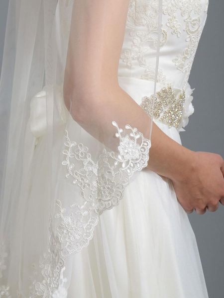 bridal veils ivory white veil wedding fingertip length lace with comb accessories wed, Black
bridal veils ivory white veil wedding fingertip length lace with comb accessories wed, Black