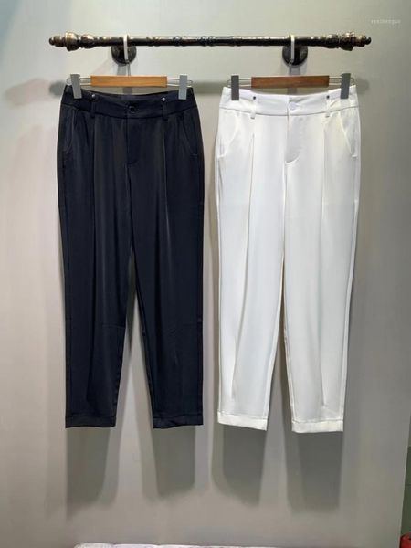 women fashion loose solid color straight trousers 0324 women's pants & capris, Black;white
women fashion loose solid color straight trousers 0324 women's pants & capris, Black;white