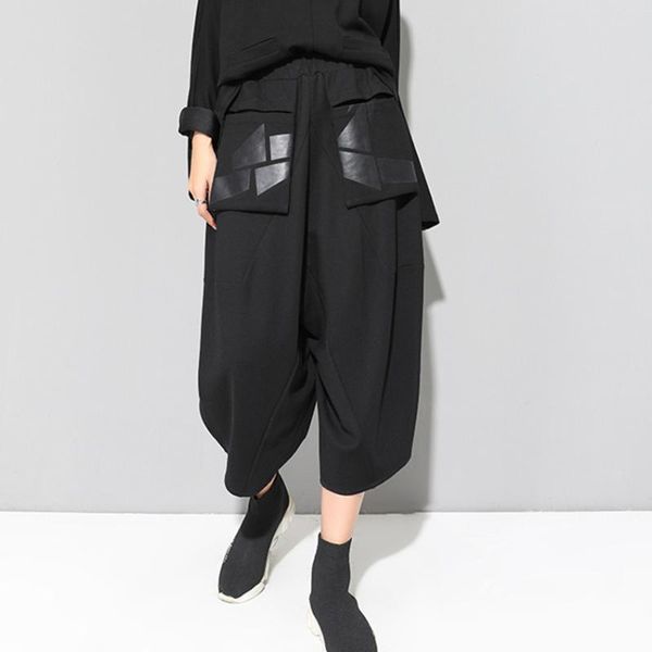 women's pants & capris fashion tide autumn and winter pockets patchwork loose casual elastic waist trousers female's black harem y, Black;white
women's pants & capris fashion tide autumn and winter pockets patchwork loose casual elastic waist trousers female's black harem y, Black;white