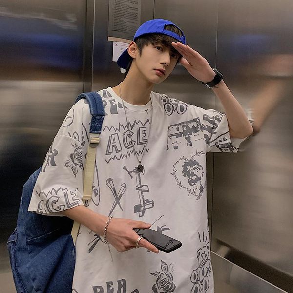 men's t-shirts hong kong style summer five-point sleeve male large size loose short-sleeved tide brand trend ins simple round neck t-sh, White;black
men's t-shirts hong kong style summer five-point sleeve male large size loose short-sleeved tide brand trend ins simple round neck t-sh, White;black