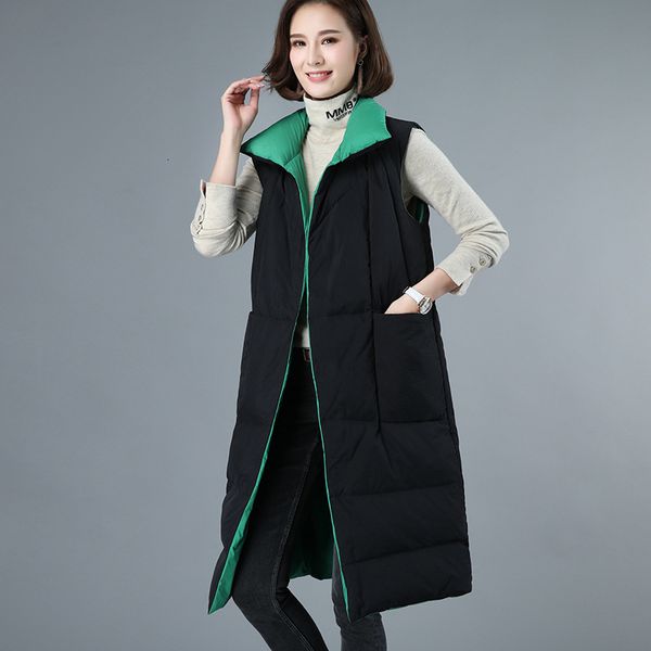 vests autumn winter women's medium and long knee sleevels coat 2021 waistcoat white duck down vt, Black;white
vests autumn winter women's medium and long knee sleevels coat 2021 waistcoat white duck down vt, Black;white