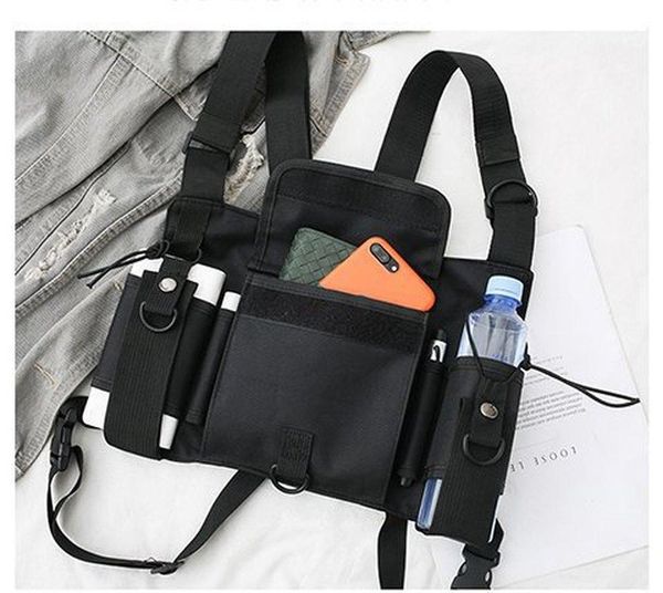 backpack outdoor adjustable vest chest hanging bag double shoulder waist pouch made of nylon, wear-resistant and dura
backpack outdoor adjustable vest chest hanging bag double shoulder waist pouch made of nylon, wear-resistant and dura