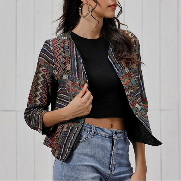 women's jackets women print basic jacket zipper retro coat autumn nice female long sleeve short biker bomber manteau femme, Black;brown
women's jackets women print basic jacket zipper retro coat autumn nice female long sleeve short biker bomber manteau femme, Black;brown