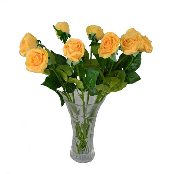 10pcs/lot wedding party favor champgne/yellow/white silk plastic rose el restaurant banquet table decor artificial flowers decorative & wrea
10pcs/lot wedding party favor champgne/yellow/white silk plastic rose el restaurant banquet table decor artificial flowers decorative & wrea