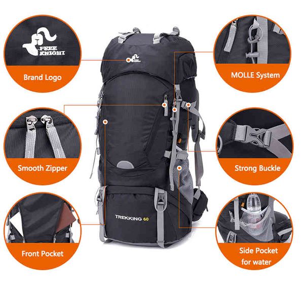 50l & 60l waterproof hiking backpack woman outdoor trekking camping bag army man hunting mountain backpacks rain cover rucksack k726
50l & 60l waterproof hiking backpack woman outdoor trekking camping bag army man hunting mountain backpacks rain cover rucksack k726