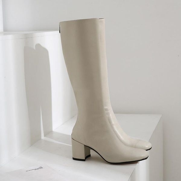 boots autumn winter knee high women soft genuine leather block heel long zipper square toe dress warm shoes lady boot, Black
boots autumn winter knee high women soft genuine leather block heel long zipper square toe dress warm shoes lady boot, Black
