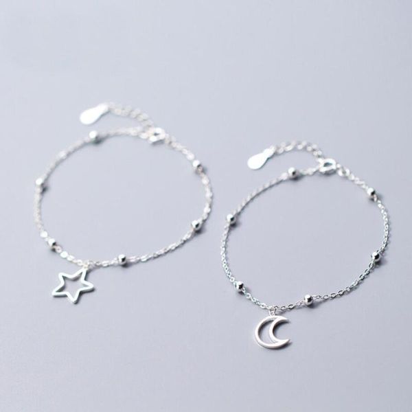 charm bracelets 925 sterling silver moon star beads chain bracelet for women girl a2628, Golden;silver
charm bracelets 925 sterling silver moon star beads chain bracelet for women girl a2628, Golden;silver