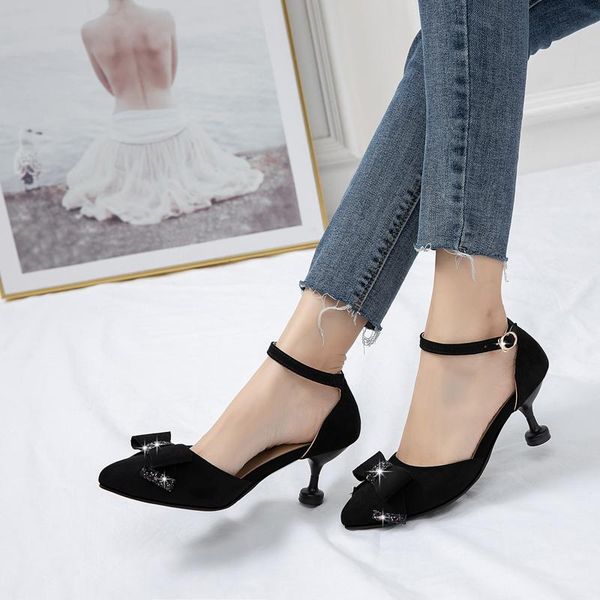 dress shoes women high heels brand pumps pointed toe buckle strap butterfly summer party wedding plus size de, Black
dress shoes women high heels brand pumps pointed toe buckle strap butterfly summer party wedding plus size de, Black